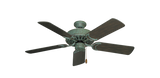 Dixie Belle Traditional Ceiling Fan in Verde Green with 44 inch Oil Rubbed Bronze Blades