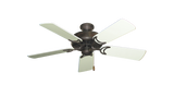 Dixie Belle ceiling fan in Oil Rubbed Bronze with White Gloss Blades
