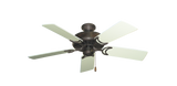 Dixie Belle ceiling fan in Oil Rubbed Bronze with White Blades