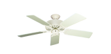 Dixie Belle Traditional Ceiling Fan in Navajo White with 44 inch White Blades
