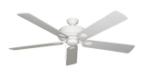60 inch Futura Ceiling Fan in Pure White with Pure White Matte Blades