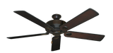 60 inch Futura Ceiling Fan in Oil Rubbed Bronze with Distressed Cherry Blades