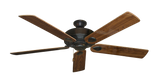 60 inch Futura Ceiling Fan in Oil Rubbed Bronze with Mahogany Gloss Blades