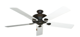 60 inch Futura Ceiling Fan in Oil Rubbed Bronze with Pure White Gloss Blades