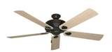 60 inch Futura Ceiling Fan in Oil Rubbed Bronze with Unfinished Oak Blades