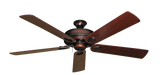 60 inch Futura Ceiling Fan in Wine with Cherrywood Matte Blades