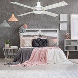 Quantum ceiling fan shown in bedroom