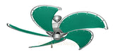 52 inch Raindance Nautical Ceiling Fan -  Sunbrella Seagrass Green Canvas Blades