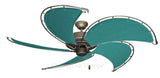 52 inch Raindance Nautical Ceiling Fan - Sunbrella Persian Green Canvas Blades