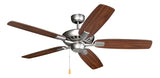 52 inch Saturn Ceiling Fan in Satin Steel
