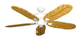 Tiara Ceiling Fan in Pure White with Colonial Maple Arbor 500 Blades