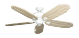 Tiara Ceiling Fan in Pure White with Whitewash Arbor 500 Blades