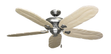 Tiara Ceiling Fan in Satin Steel with Whitewash Arbor 500 Blades