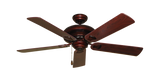 Tiara Ceiling Fan in Wine with Cherry Matte Blades