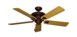 Tiara Ceiling Fan in Wine with Honey Oak Blades