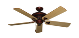 Tiara Ceiling Fan in Wine with Maple Matte Blades