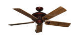 Tiara Ceiling Fan in Wine with Mahogany Gloss Blades