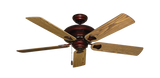 Tiara Ceiling Fan in Wine with Oak Gloss Blades
