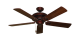 Tiara Ceiling Fan in Wine with Walnut Blades