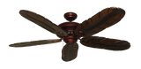 Tiara Ceiling Fan in Wine with Dark Walnut Arbor 500 Blades
