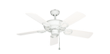 Pure White Trinidad Outdoor Ceiling Fan with Pure White ABS Blades