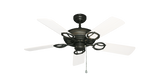 Oil Rubbed Bronze Trinidad Outdoor Ceiling Fan with Pure White ABS Blades