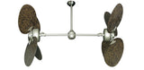 50 inch Twin Star III with Barcelona Wood Blades, Brushed Nickel Motor Finish