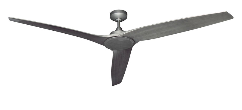 72 inch Evolution Ceiling Fan with Light by Tropos Air - Brushed Nickel