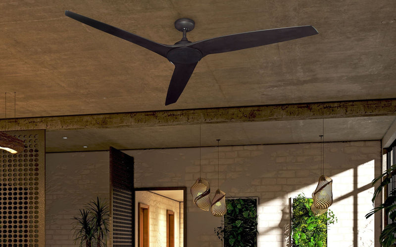 72 inch Evolution Ceiling Fan by Tropos Air - Matte Black