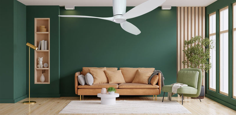 52 inch Flagler Ceiling Fan by TroposAir - Pure White