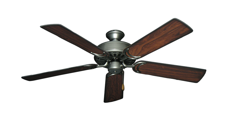 Dixie Belle Traditional ceiling fan in  Brushed Nickel with 52 inch Burnt Cherry Blades