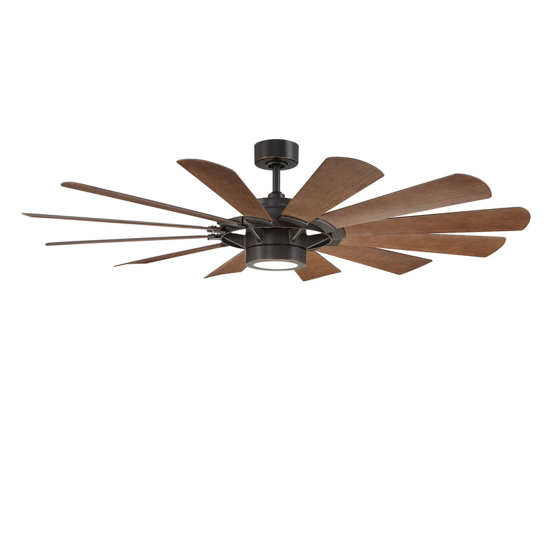 65 inch Windmill Ceiling Fan by WAC Lighting - Oil Rubbed Bronze and Dark Walnut