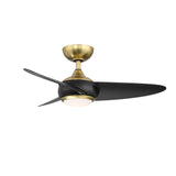 38 inch Loft Ceiling Fan by WAC Lighting - Soft Brass and Matte Black