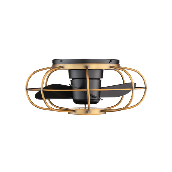22 inch Aella Ceiling Fan by WAC Lighting - Aged Brass and Matte Black