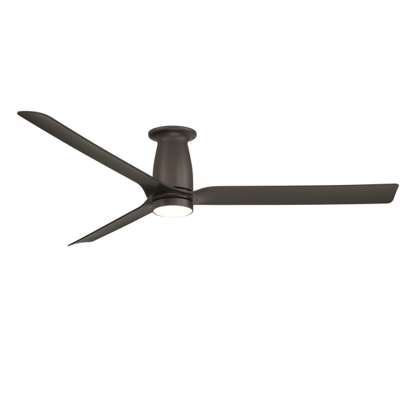 52 inch Smooth Flush Ceiling Fan with LED Light by Modern Forms - Bronze