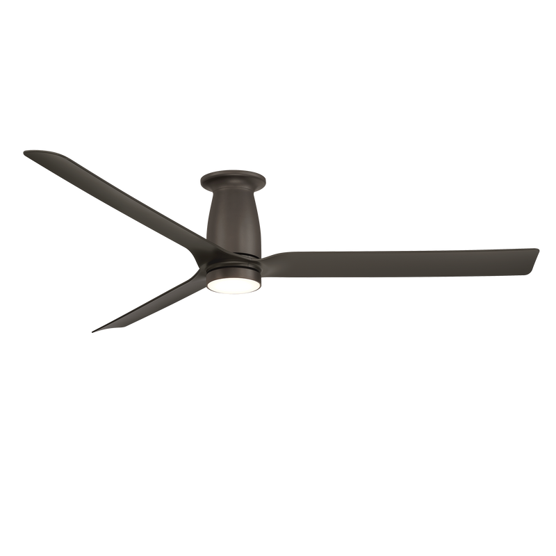 52 inch Smooth Flush Ceiling Fan with LED Light by Modern Forms - Bronze