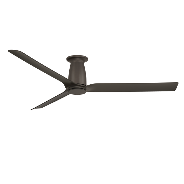 52 inch Smooth Flush Ceiling Fan with LED Light by Modern Forms - Bronze