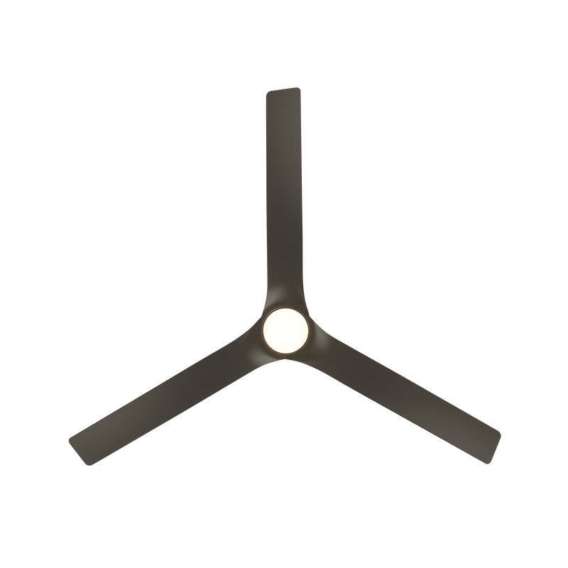 52 inch Smooth Flush Ceiling Fan with LED Light by Modern Forms - Bronze