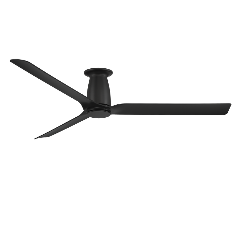 52 inch Smooth Flush Ceiling Fan with LED Light by Modern Forms - Matte Black