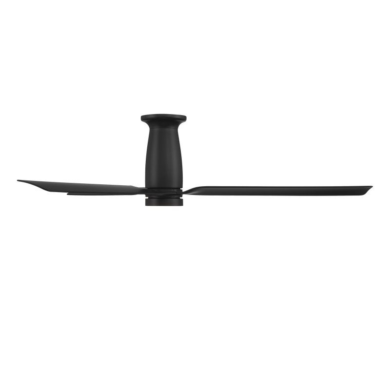 52 inch Smooth Flush Ceiling Fan with LED Light by Modern Forms - Matte Black