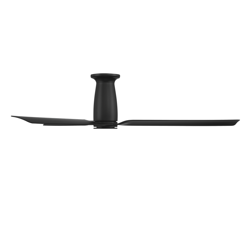 52 inch Smooth Flush Ceiling Fan with LED Light by Modern Forms - Matte Black