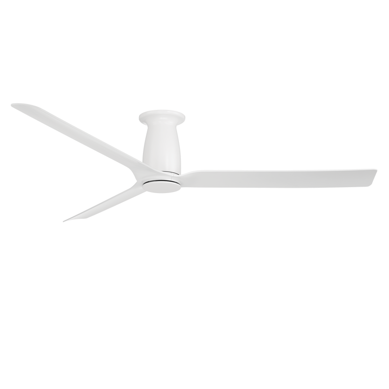 52 inch Smooth Flush Ceiling Fan with LED Light by Modern Forms - Matte White