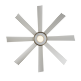 60 inch Aura Smart Fan by Modern Forms - Matte White and Brushed Nickel