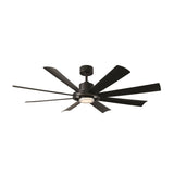 60 inch Aura Smart Fan by Modern Forms - Matte Black and Matte Black