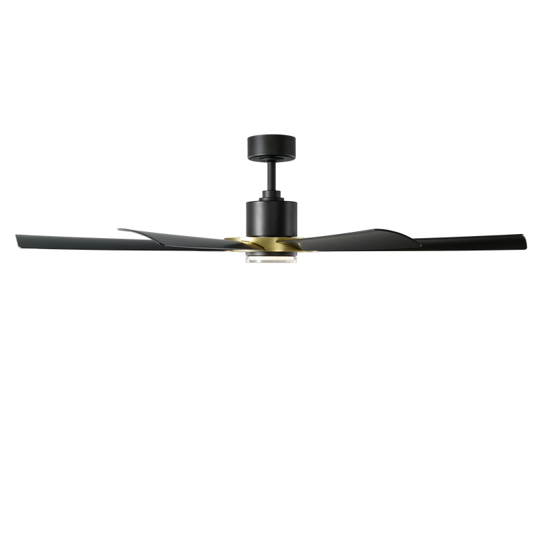 60 inch Aura Smart Fan by Modern Forms - Matte Black and Soft Brass