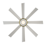 60 inch Aura Smart Fan by Modern Forms - Matte White and Soft Brass