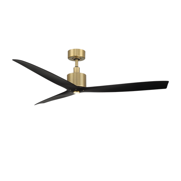 60 inch Spinster by WAC Smart Fans - Soft Brass and Matte Black