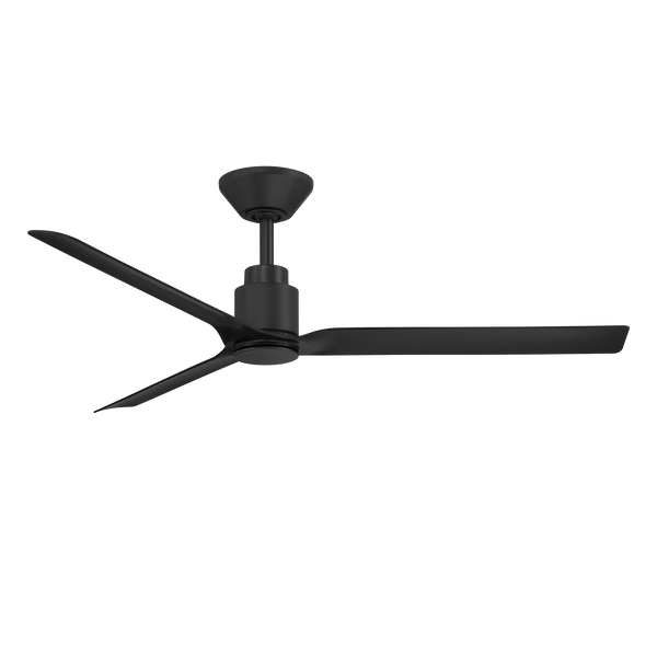 52 inch Smooth Ceiling Fan with LED Light by Modern Forms - Matte Black