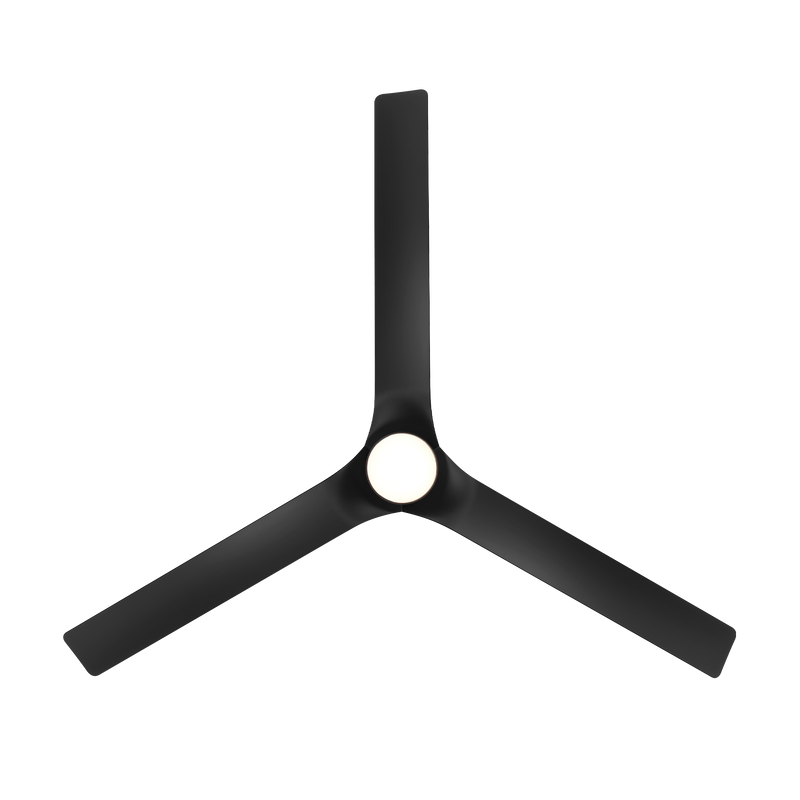 52 inch Smooth Ceiling Fan with LED Light by Modern Forms - Matte Black