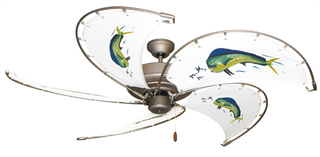 52 inch Raindance Ceiling Fan - Dolphin - Game Fish of the Florida Key ...